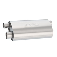 Load image into Gallery viewer, Universal-Pro-Xs-Muffler-Oval-3In-Inlet-2.5In-Dual-Outlet-Transverse-Flow-Notched-Muffler