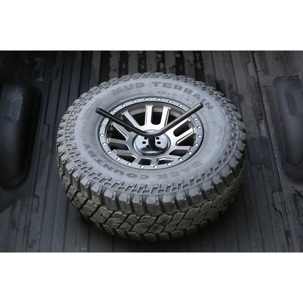Universal-Spare-Tire-Flat-Mount---Black
