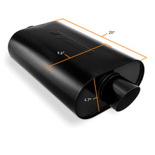 Load image into Gallery viewer, Universal-Stainless-Steel-Exhaust-Muffler,-3-Inch,-Angle-Tip,-Black