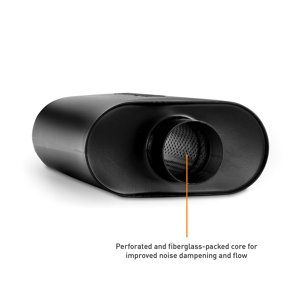 Universal-Stainless-Steel-Exhaust-Muffler,-3-Inch,-Angle-Tip,-Black