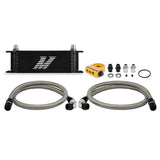 Mishimoto MMOC-U13TBK Universal Thermostatic Oil Cooler Kit, 13-Row, Black