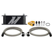 Load image into Gallery viewer, Universal-Thermostatic-Oil-Cooler-Kit-16-Row-Black