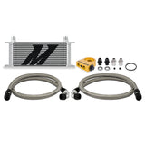 Mishimoto MMOC-U16TSL Universal Thermostatic Oil Cooler Kit, 16-Row, Silver