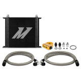 Mishimoto MMOC-U34TBK Universal Thermostatic Oil Cooler Kit, 34-Row, Black