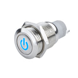Oracle Lighting 2050-002 Pre-Wired Power Symbol Momentary Flush Mount LED Switch, Blue