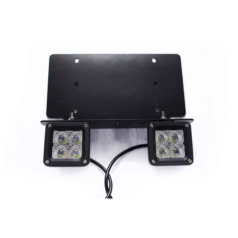 Us-License-Plate-Bracket-W-(2)-Heavy-Duty-3X3-Led-Cubes-3800-Lux