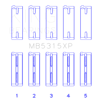 Use-Kgnmb5315xpc-King-Engine-Bearings-Standard-Size-Main-Bearings-Mitsubishi-Evo-2003-2007--Eclipse-Gsx-1993-1999