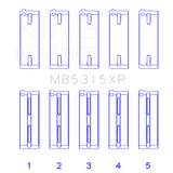 King Engine Bearings MB5315XP MAIN BEARING SET For MITSUBISHI 4G63, 4G64 EVO I-IV, 1992->