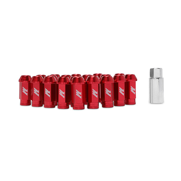 Use-Mimmmlg-15-20Lrd-~(2-Lbs.-7X5x2)~-Mishimoto-Aluminum-Locking-Lug-Nuts-M12-X-1.5-Red