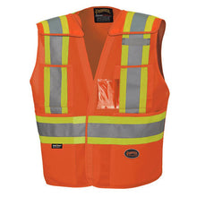 Load image into Gallery viewer, Pioneer V102095123XL Hi-Vis Tricot Poly Safety Vest - Drop Shoulder - 5-pt Tear-Away - Hi-Vis Orange - 2/3XL