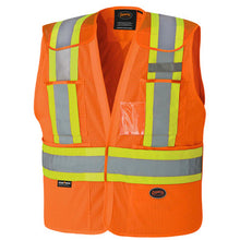 Load image into Gallery viewer, Pioneer V102145023XL Hi-Vis Poly Mesh Safety Vest - Drop Shoulder - 5-pt Tear-Away - Hi-Vis Orange - 2/3XL