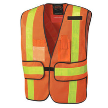 Load image into Gallery viewer, Pioneer V1030150-O/S Hi-Vis Poly Mesh All-Purpose Vest - 5-pt Tear-Away - Hi-Vis Orange - O/S