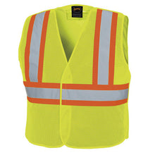 Load image into Gallery viewer, Pioneer V1030560-LXL Hi-Vis Poly Mesh Safety Vest - Adjustable - 5-pt Tear-Away - Hi-Vis Yellow/Green - L/XL