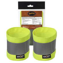 Load image into Gallery viewer, Pioneer V1040161-O/S Hi-Vis Reflective Arm Bands - Adjustable - 4" x 14"/10 cm x 35 cm - pr - Hi-Vis Yellow/Green - O/S