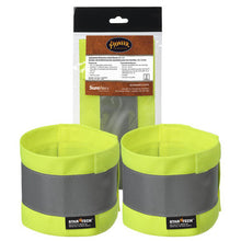 Load image into Gallery viewer, Pioneer V1040261-O/S Hi-Vis Reflective Anke Bands - Adjustable - 4" x 18"/45 cm x 10 cm- pr - Hi-Vis Yellow/Green - O/S