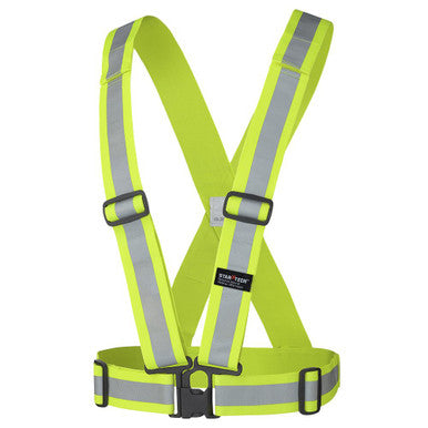 Pioneer V1040860-O/S Hi-Vis Safety Sash - 2"/5 cm - Hi-Vis Yellow/Green -O/S