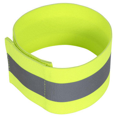 Pioneer V1041260-O/S Hi-Vis Reflective Elastic Ankle Bands - Hook & Loop Closure - 2" x 14"/5 cm x 35 cm - Hi-Vis Yellow/Green - O/S