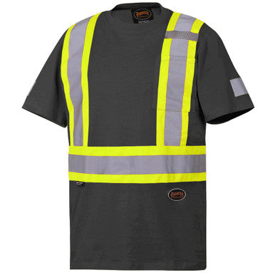 Pioneer _NOT_FOUND Hi-Vis 100% Cotton Safety T-Shirt - Black