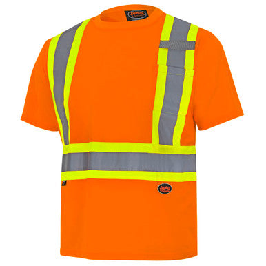 Pioneer _NOT_FOUND Hi-Vis Bird's-Eye Safety T-Shirt - Hi-Vis Orange