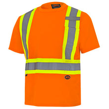 Load image into Gallery viewer, Pioneer _NOT_FOUND Hi-Vis Bird's-Eye Safety T-Shirt - Hi-Vis Orange