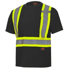 Load image into Gallery viewer, Pioneer _NOT_FOUND Hi-Vis Bird's-Eye Safety T-Shirt - Black