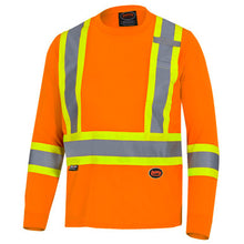 Load image into Gallery viewer, Pioneer _NOT_FOUND Hi-Vis Bird's-Eye Long-Sleeved Safety Shirt - Hi-Vis Orange
