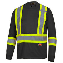 Load image into Gallery viewer, Pioneer _NOT_FOUND Hi-Vis Bird's-Eye Long-Sleeved Safety Shirt - Black