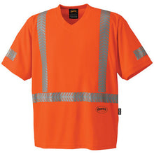 Load image into Gallery viewer, Pioneer V1052150-XL Hi-Vis CoolPass® Short-Sleeved Safety Shirt - Reflective Patch on Sleeve - Hi-Vis Orange - XL