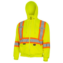Load image into Gallery viewer, Pioneer _NOT_FOUND Hi-Vis Microfleece Hoodie - Zipper Closure - Hi-Vis Yellow/Green