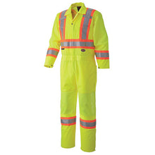 Load image into Gallery viewer, Pioneer _NOT_FOUND Hi-Vis Traffic Safety Coveralls - Zipper Closure - Hi-Vis Yellow/Green