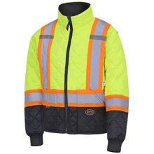 Load image into Gallery viewer, Pioneer V1170160-4XL Hi-Vis Quilted Freezer Jacket - Hi-Vis Yellow/Green - 4XL