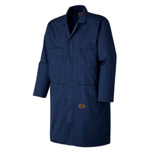 Load image into Gallery viewer, Pioneer V2020180-2XL Poly/Cotton Shop Coat - Snap Double Placket Closure - Navy - 2XL
