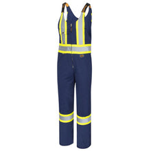 Load image into Gallery viewer, Pioneer V203018T-58 Hi-Vis Poly/Cotton Safety Overalls - Navy - 58 - Tall