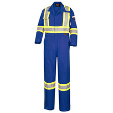 Load image into Gallery viewer, Pioneer V2520210-36 Hi-Vis FR/ARC-Rated 100% Cotton Safety Coveralls - Zipper Closure - Royal Blue - 36