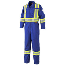 Load image into Gallery viewer, Pioneer V254031T-52 FR-Tech® Hi-Vis 88/12 7 oz FR/ARC-Rated Safety Coveralls - Zipper Closure - Royal Blue - 52 - Tall