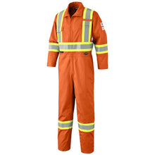 Load image into Gallery viewer, Pioneer V2540350-50 FR-Tech® Hi-Vis 88/12 7 oz FR/ARC-Rated Safety Coveralls - Zipper Closure - Hi-Vis Orange - 50
