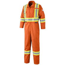 Load image into Gallery viewer, Pioneer V2540650-46 FR-Tech® Hi-Vis 88/12 7 oz FR/ARC-Rated Coveralls - Leg Zippers - Hi-Vis Orange - 46