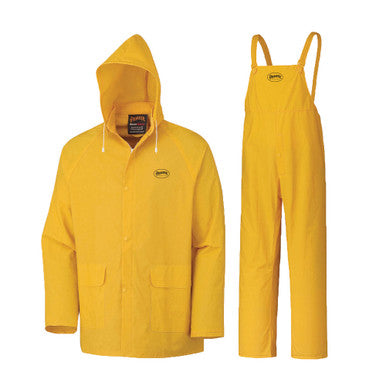 Pioneer V3010460-S Storm Master® 3-Piece PVC Rain Suit - 100% Waterproof - Yellow - S