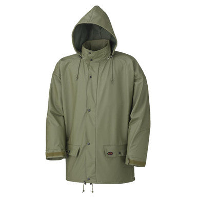 Pioneer V3020140-XL Dry King® Rain Jacket - PU Stretch - 100% Waterproof - Olive - XL