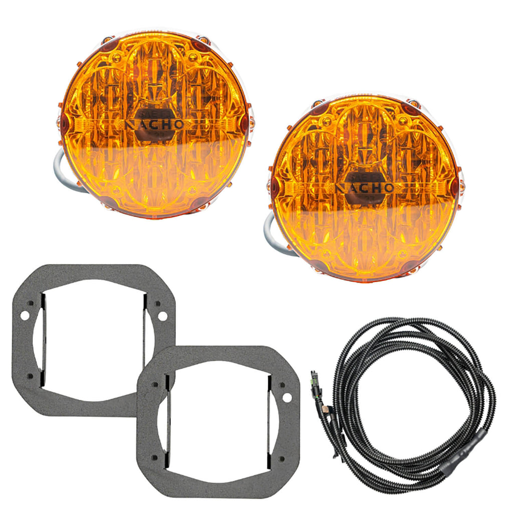 ARB V3JW1KASO NACHO SAE Only Amber Plug N Play Fog Light Kit for Select Jeep Gladiator, Jeep Wrangler