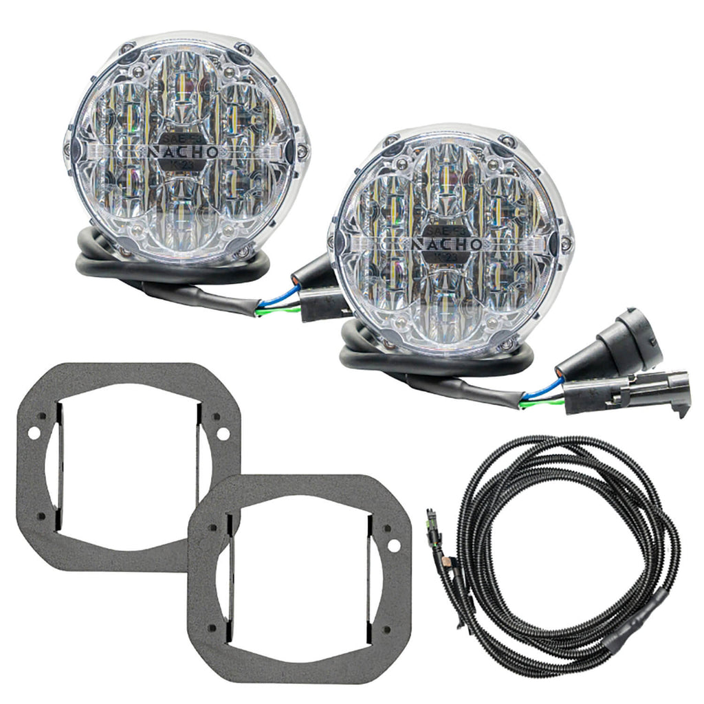 ARB V3JW1KWSO NACHO SAE Only White Plug N Play Fog Light Kit for Select Jeep Gladiator, Jeep Wrangler