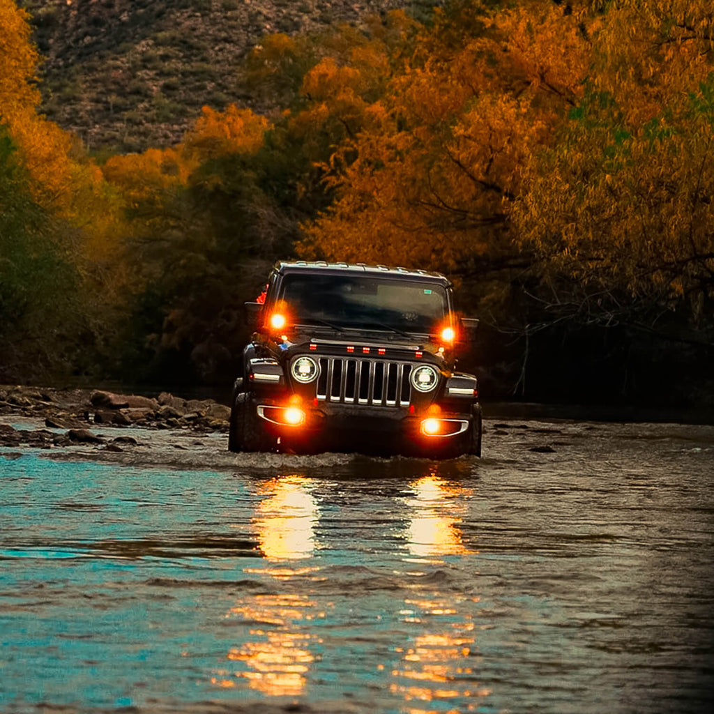 ARB V3JW2KASO NACHO SAE Only Amber Plug N Play Fog Light Kit for Select Jeep Gladiator, Jeep Wrangler