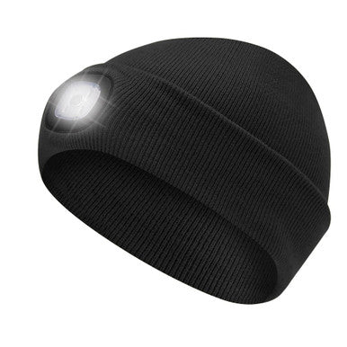 Pioneer V4020940OS Knit Toque with LED Headlight - Black - O/S