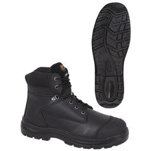 Load image into Gallery viewer, Pioneer V4610170-9 6" Leather Work Boot - Steel Toe/Plate - Black  - 9