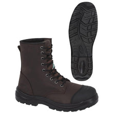Load image into Gallery viewer, Pioneer V4610330-12 8" Leather Work Boot - Steel Toe/Plate - Brown - 12