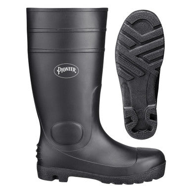 Pioneer V4710170-13 Plain Toe PVC Boot - Black  - 13