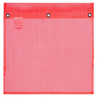 Pioneer V6301260-O/S PE Mesh Flag with Grommets - Red - 18" x 18" /45.7 cm x 45.7 cm