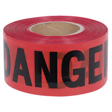 Load image into Gallery viewer, Pioneer V6310260-O/S "Danger" Tape - Red - 0.04 mm - 1000'/304.8 m