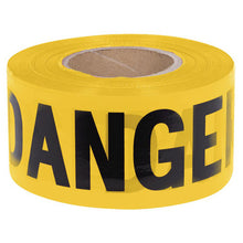 Load image into Gallery viewer, Pioneer V6310360-O/S "Danger" Tape - Yellow - 0.04 mm - 1000'/304.8 m