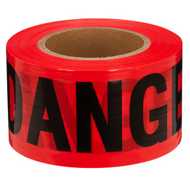 Pioneer V6310560-O/S "Danger" Tape - Red - 0.03 mm - 1000'/304.8 m
